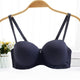 Solid Push Up Women's Underwear Invisible Bra 1/2 Half Cup