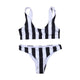 hirigin 2019 Bikini Set Women Swimwear Hot Stripes Push Up Padded Swimsuit Women Bathing Suit Beachwear Brazilian Biquini New