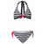 Women Bikini Set Striped Swimsuit Swimwear