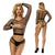 Fashion Women Sexy Lingerie Mesh Hollow Out Long Sleeve Underwear Set