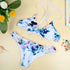 Print Bandage Wireless Padded Two Piece Swimsuits