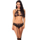 Lingerie Sets See Through Mesh Lace Bandage Bralettes Garter G-String Sexy Sleepwear