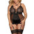 Plus Size Lace Bustier Sexy Lingerie