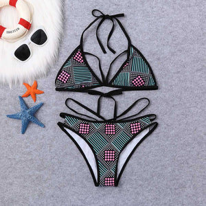 Print Bikini Set Swimming Two Piece