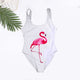 swimwear women 2019 sexy 3D flamingo one piece swimsuit cartoon print  Beachwear femme swim suit monokini Swimming