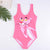 swimwear women 2019 sexy 3D flamingo one piece swimsuit cartoon print  Beachwear femme swim suit monokini Swimming