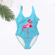 swimwear women 2019 sexy 3D flamingo one piece swimsuit cartoon print  Beachwear femme swim suit monokini Swimming