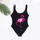 swimwear women 2019 sexy 3D flamingo one piece swimsuit cartoon print  Beachwear femme swim suit monokini Swimming