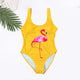 swimwear women 2019 sexy 3D flamingo one piece swimsuit cartoon print  Beachwear femme swim suit monokini Swimming