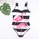 swimwear women 2019 sexy 3D flamingo one piece swimsuit cartoon print  Beachwear femme swim suit monokini Swimming